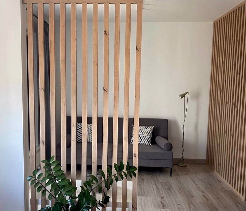 Interior wooden partition