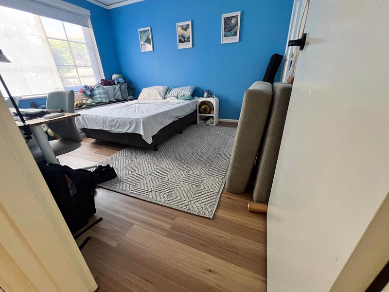 Floor boards in bedroom