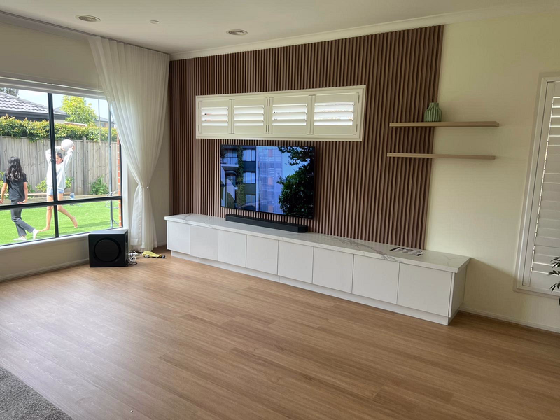 Floor boards in living room